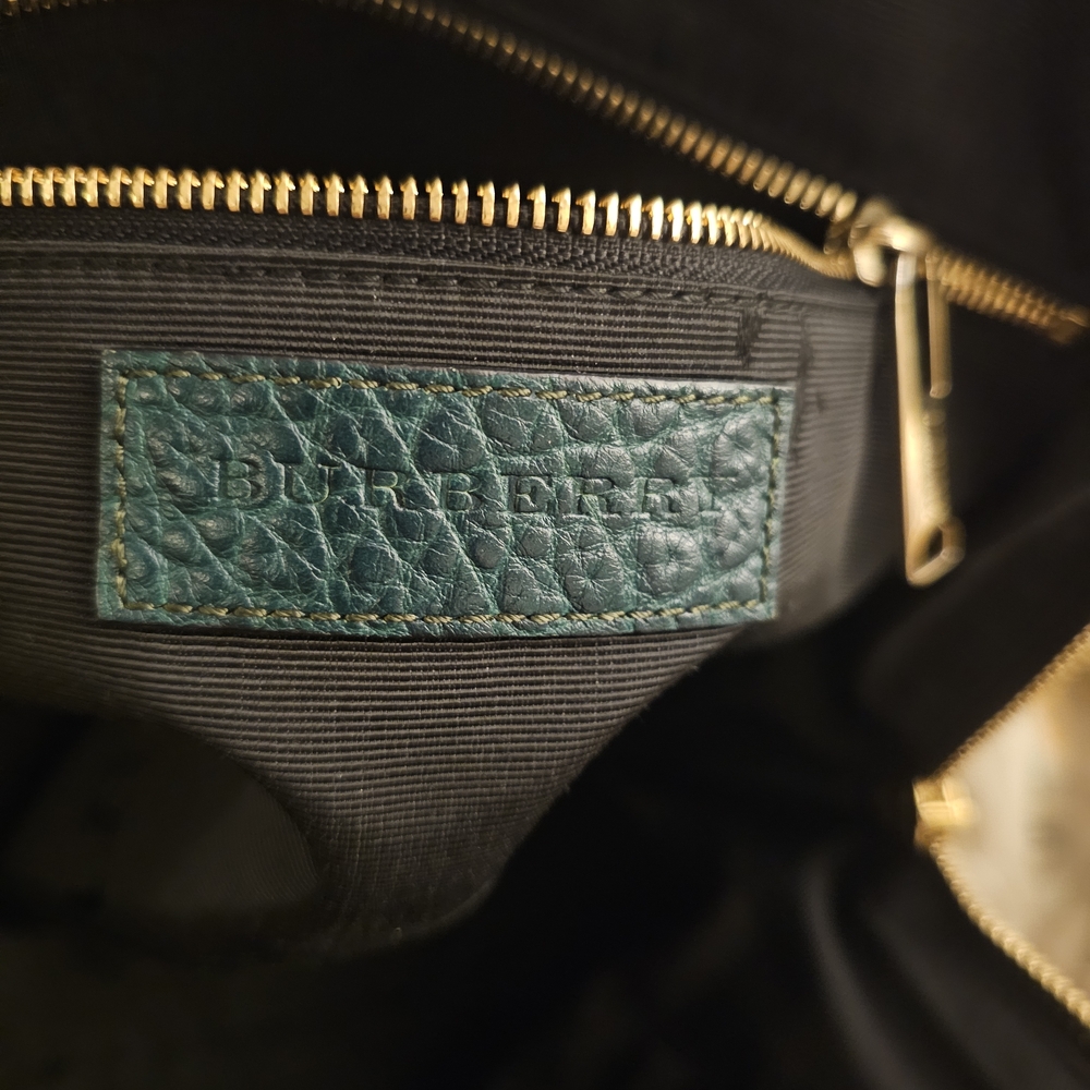 ‼️Sale‼️Burberry Green Leather Women's Bag - Picture 12 of 16